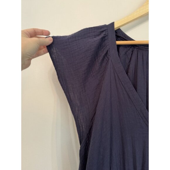 Old Navy Women Gauze Smocked Short Sleeve Dress Size XXL Plunge V-Neck Peasant - Picture 6 of 11